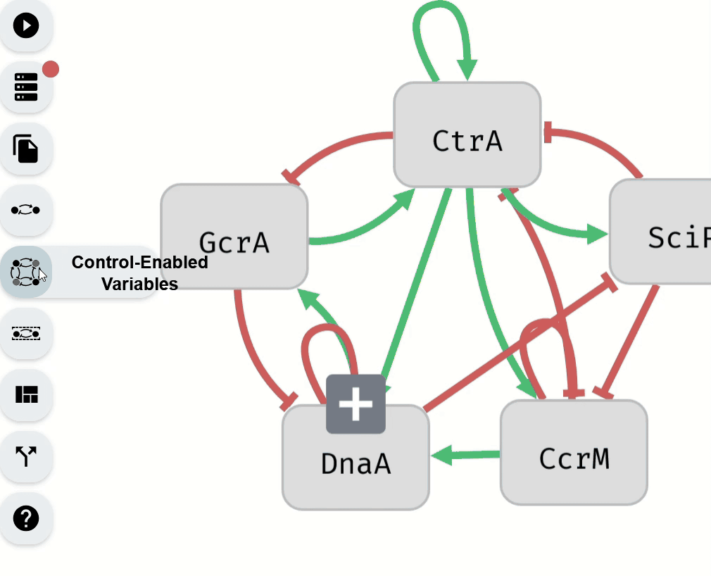 Setting Control-Enabled status Control-Enabled Editor