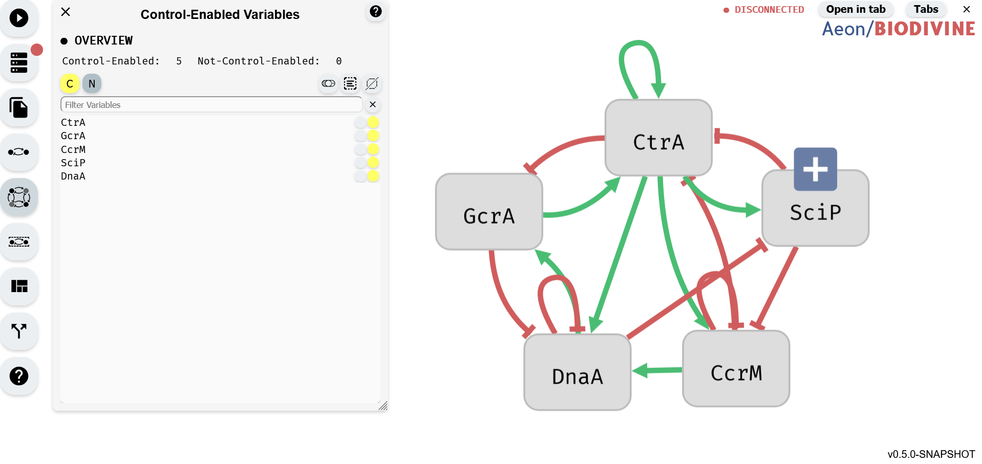 AEON Control-Enabled Editor