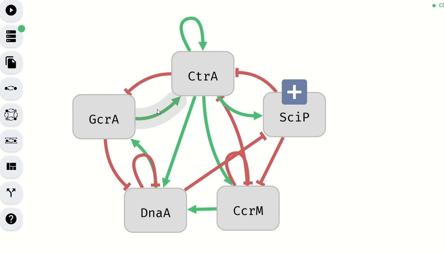 Setting Control-Enabled status Model Editor